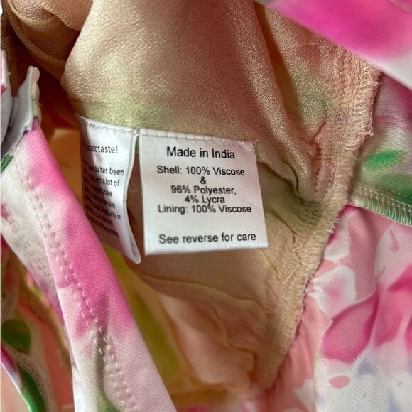 Rococo Sand Alora Floral-Print Stretch-Crepe Bodysuit in Pink - Picture 8 of 13